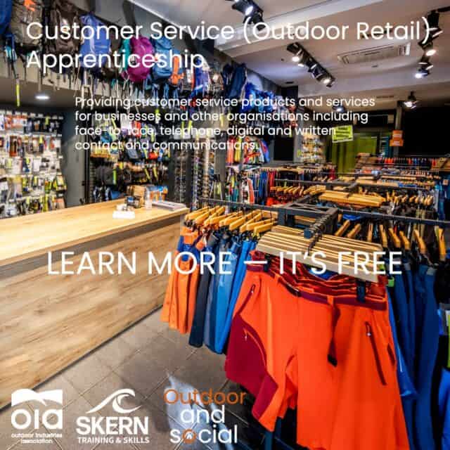 Customer Service (Outdoor Retail) ApprenticeshipThe Outdoor Industries Association (OIA) and Outdoor and Social (OAS) have partnered with Skern Training & Skills (STS) to launch a Level 2 Outdoor Retail Customer Service Practitioner Apprenticeship.Learn More it is FREE to Employees and Employers.https://andsocialevents.com/news/outdoor-retail-apprenticeship/@oiauk
@skerntrainingandskills_
@_and_social#apprenticeship
#learning
#skills
#training
#outdoorindustry
#level2skills
#outdoorretail
#retail
#outdoorfurniture
#outdoorinsightglobal