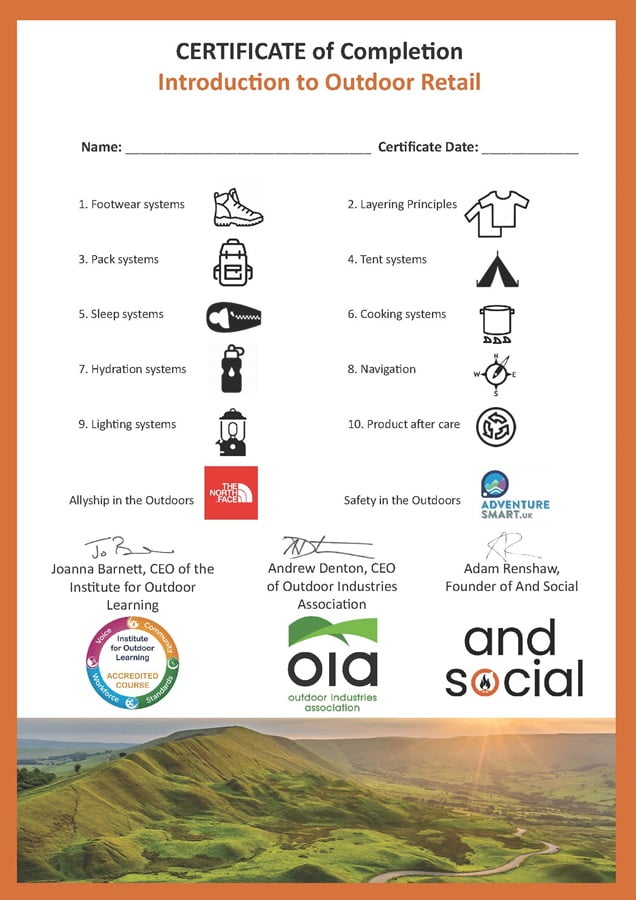 Certificate of completion