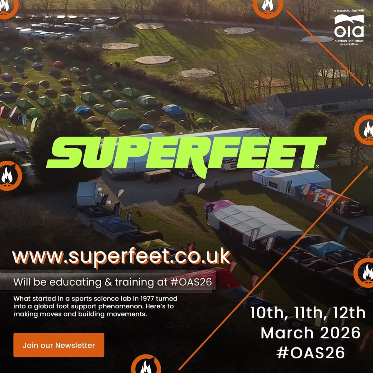 @superfeeteu are training and educating at @OAS26 make sure you book your place as retail staff @trekittmountainsports @nikwax @petzl_official @artilect.performance @goretexbrand @blacks_online @rab.equipment @nevisport @craghoppers @getabearhug @jurassicoutdoor @absolutesnow @cotswoldoutdoor @upandrunninguk @berghausofficial @buyadventuregear @theoutdoordepot @nevisport @theepicentre.stores @ellisbrigham @cribgochoutdoor @gooutdoors @outsiders.store @proadventurewales @wildbounds @woodland_ways_bushcraft @milletsonline @ultralightoutdoorgear @decathlonuk @valleyandpeakuk @tallington_lakes @oiauk